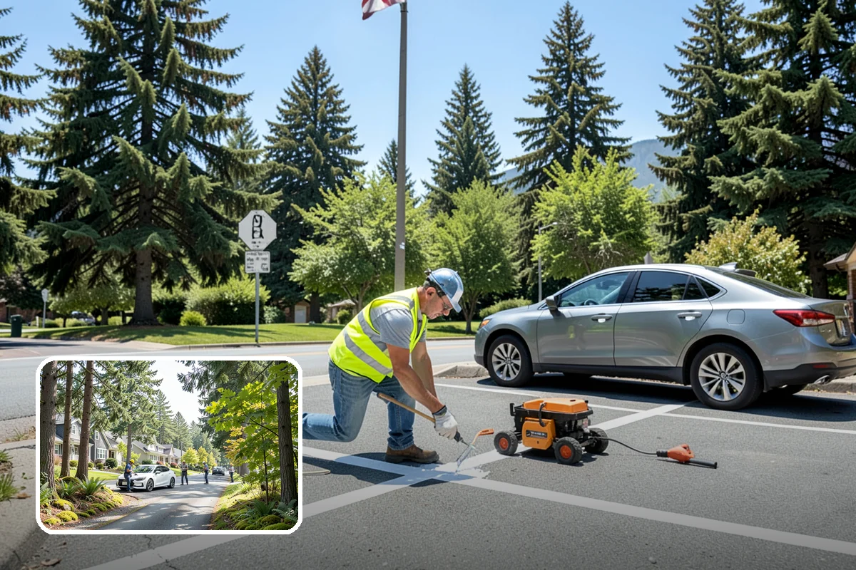 Public Parking Structure Cleaning in Normandy Park, King County, WA - Degreasing removes oil stains, odors, and slip hazards