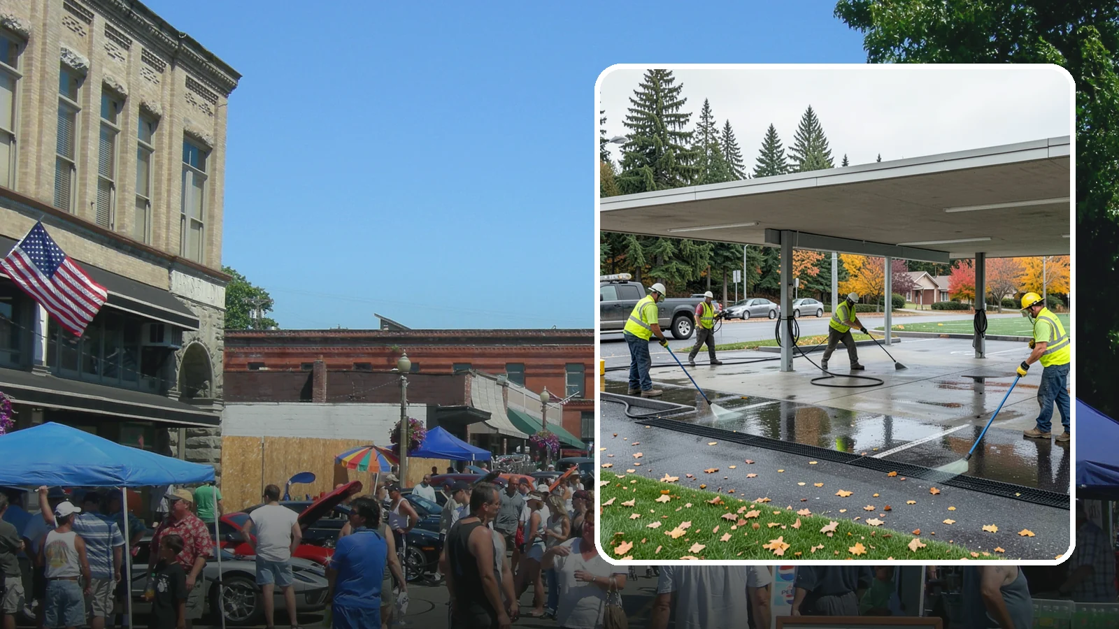 Public Parking Structure Cleaning in Snohomish, Snohomish County, WA - We clean public parking garages and decks to remove oil, grime, and stains while managing runoff for Western Washington agencies.