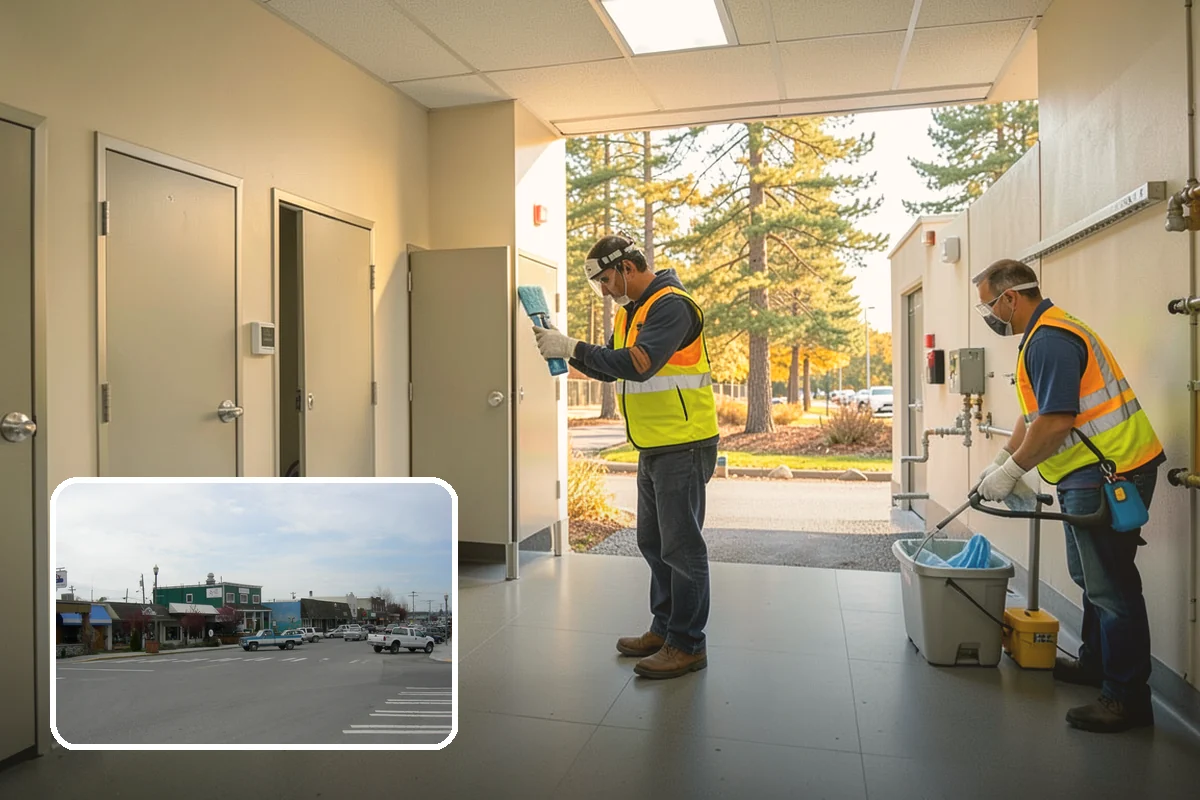 Public Parking Structure Cleaning in Stanwood, Snohomish County, WA - Degreasing removes oil stains, odors, and slip hazards