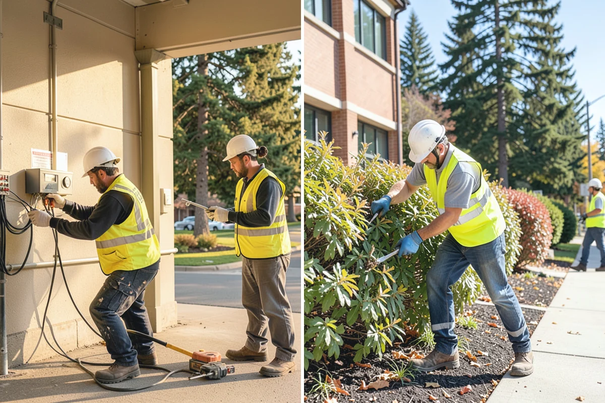 Public Parking Structure Cleaning in Woodinville, King County, WA - We survey the structure and identify staining and drainage points