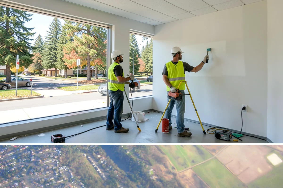 Public Plaza Maintenance in Algona, King County, WA - Biological growth peaks in the wet fall and winter, prioritizing cleaning then, while sealing and repairs are timed for drier...