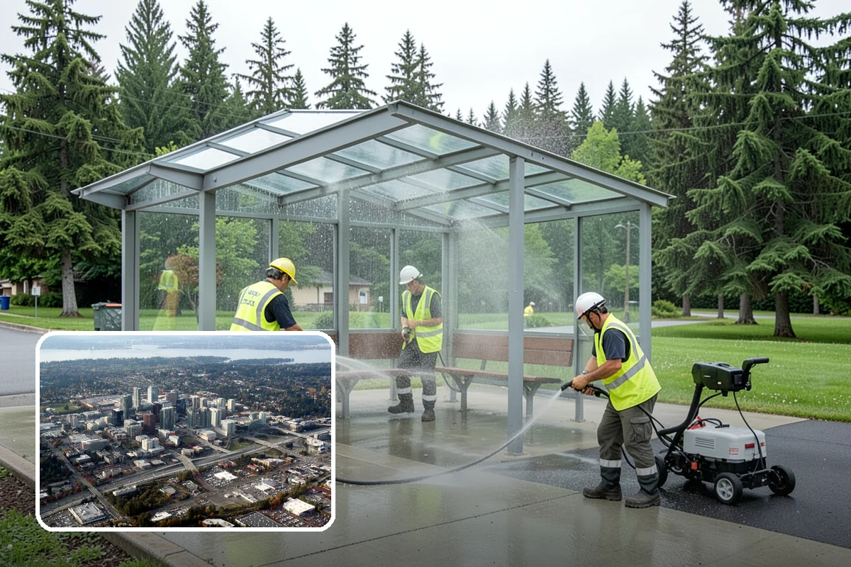 Public Plaza Maintenance in Bellevue, King County, WA - Extends plaza service life and defers costly reconstruction