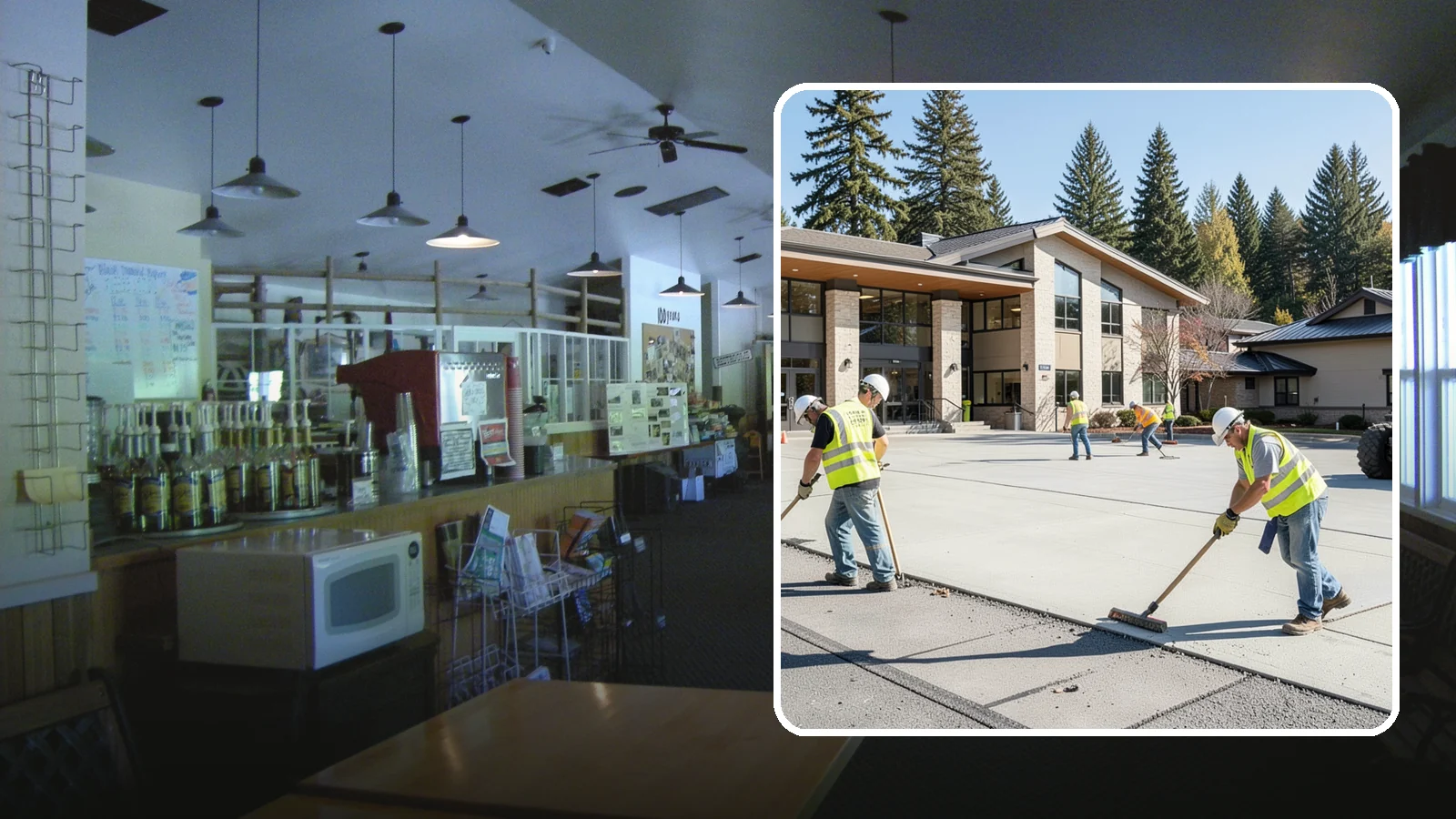 Public Plaza Maintenance in Black Diamond, King County, WA - We provide ongoing plaza maintenance including joint repair, cleaning, sealing, and hardscape upkeep.
