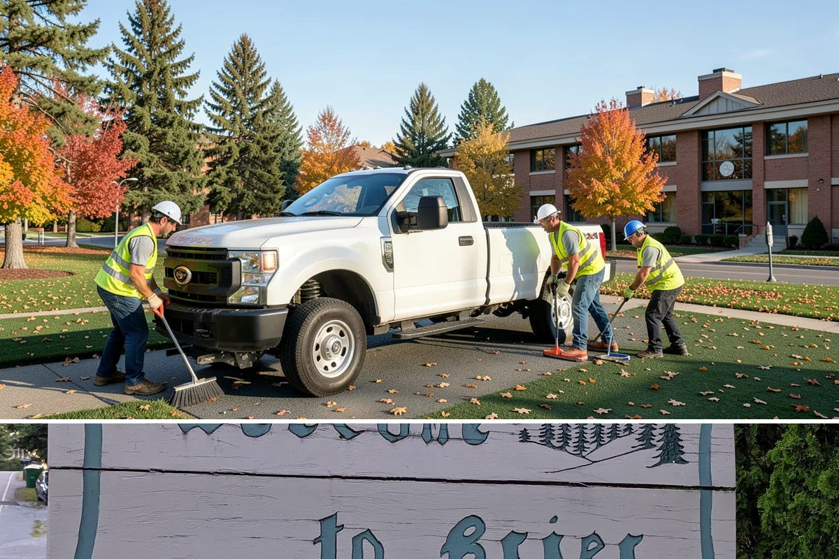 Public Plaza Maintenance in Brier, Snohomish County, WA - Biological growth peaks in the wet fall and winter, prioritizing cleaning then, while sealing and repairs are timed for drier...