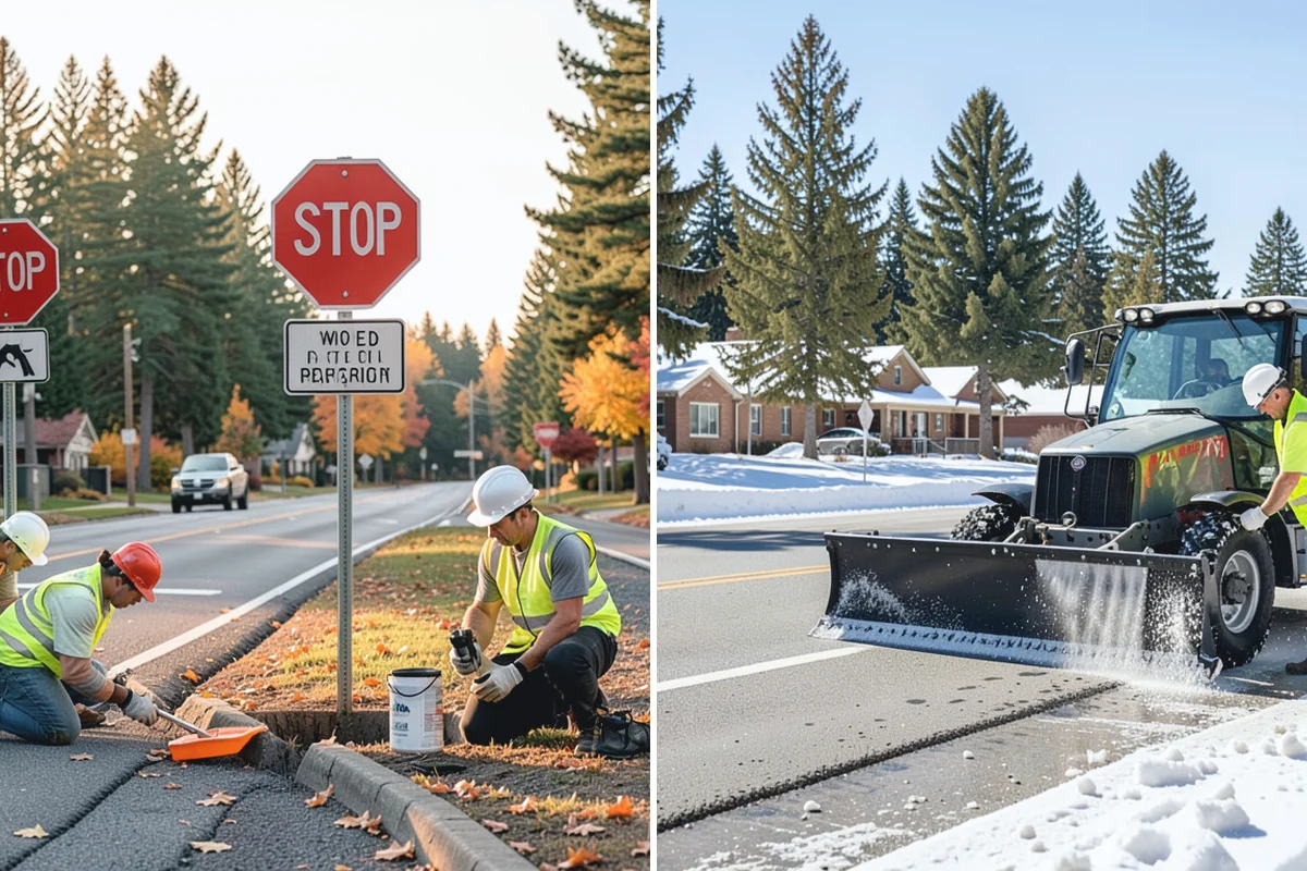Public Plaza Maintenance in Buckley, Pierce County, WA - Establish an inspection and maintenance schedule