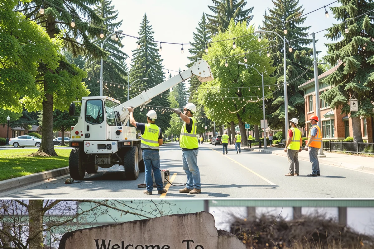 Public Plaza Maintenance in Buckley, Pierce County, WA - Biological growth peaks in the wet fall and winter, prioritizing cleaning then, while sealing and repairs are timed for drier...