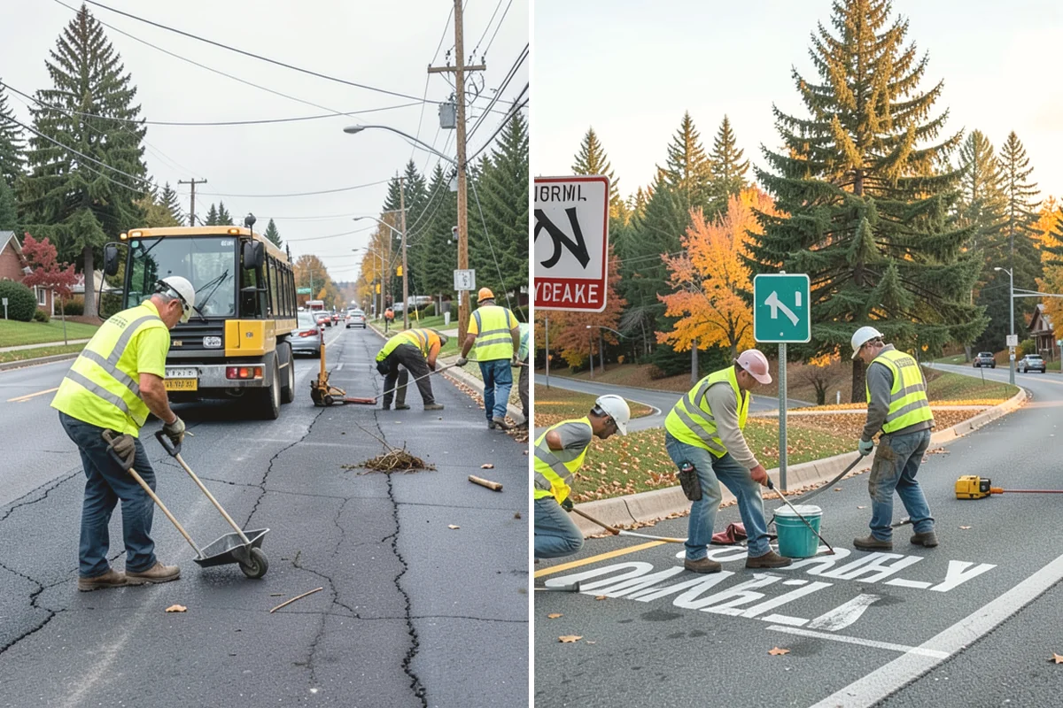 Public Plaza Maintenance in Carnation, King County, WA - Establish an inspection and maintenance schedule