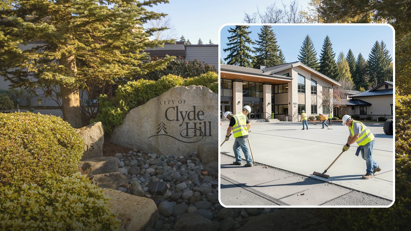 Public Plaza Maintenance in Clyde Hill, King County, WA - We provide ongoing plaza maintenance including joint repair, cleaning, sealing, and hardscape upkeep.