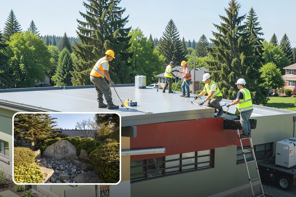 Public Plaza Maintenance in Clyde Hill, King County, WA - Extends plaza service life and defers costly reconstruction