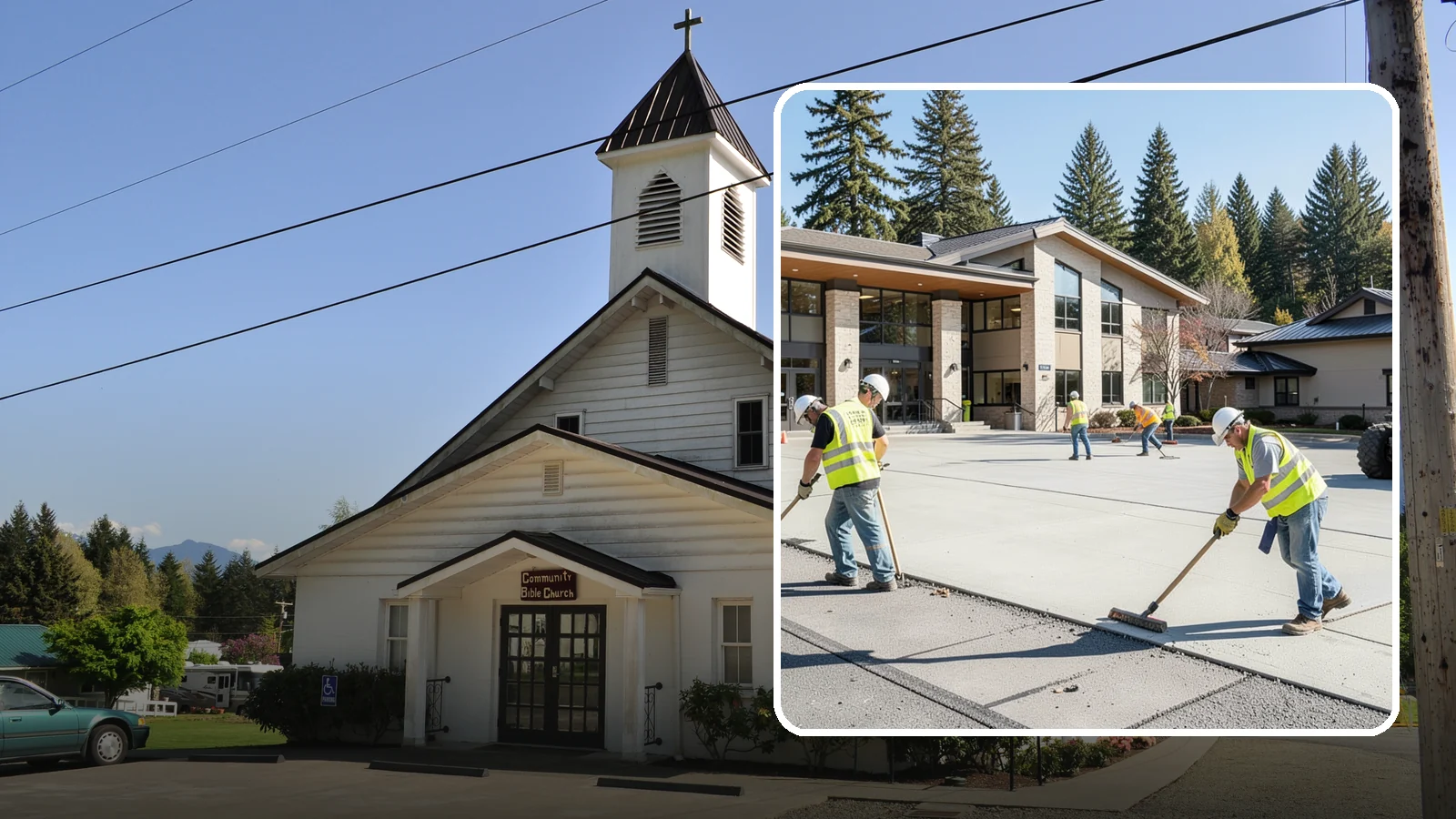 Public Plaza Maintenance in Concrete, Skagit County, WA - We provide ongoing plaza maintenance including joint repair, cleaning, sealing, and hardscape upkeep.