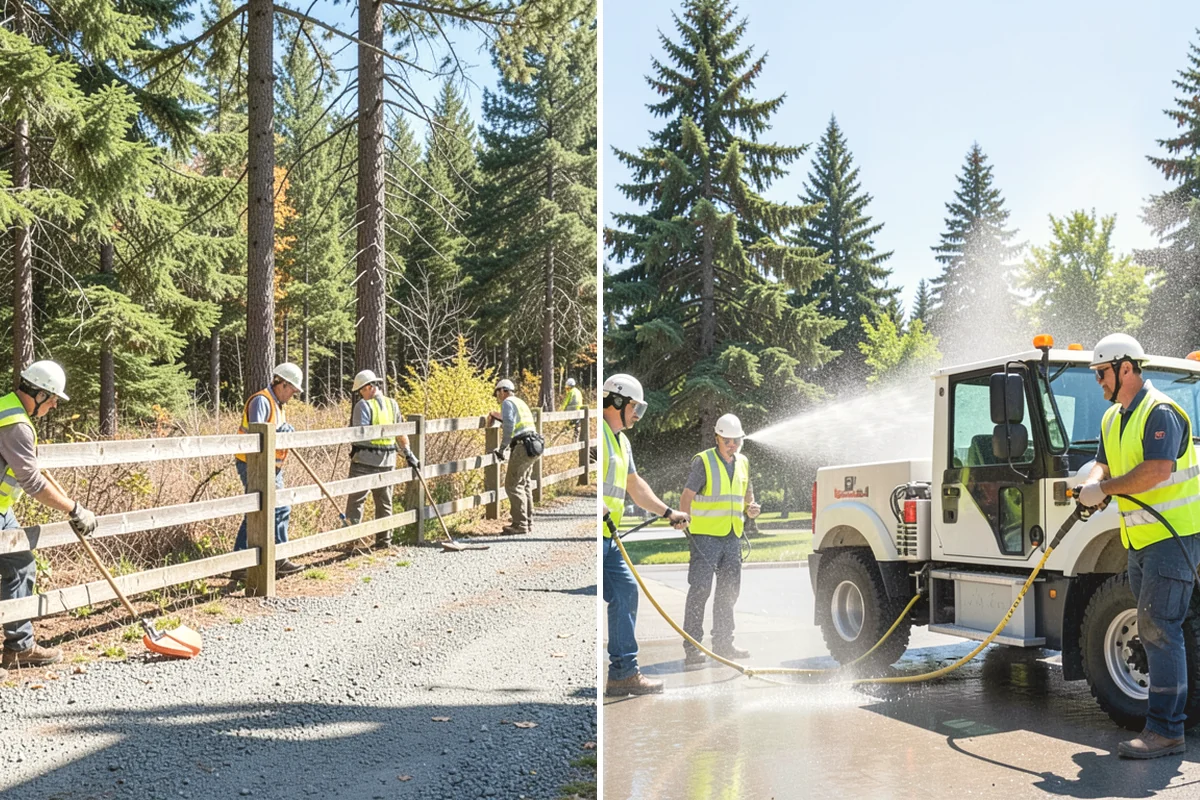 Public Plaza Maintenance in Edgewood, Pierce County, WA - Establish an inspection and maintenance schedule