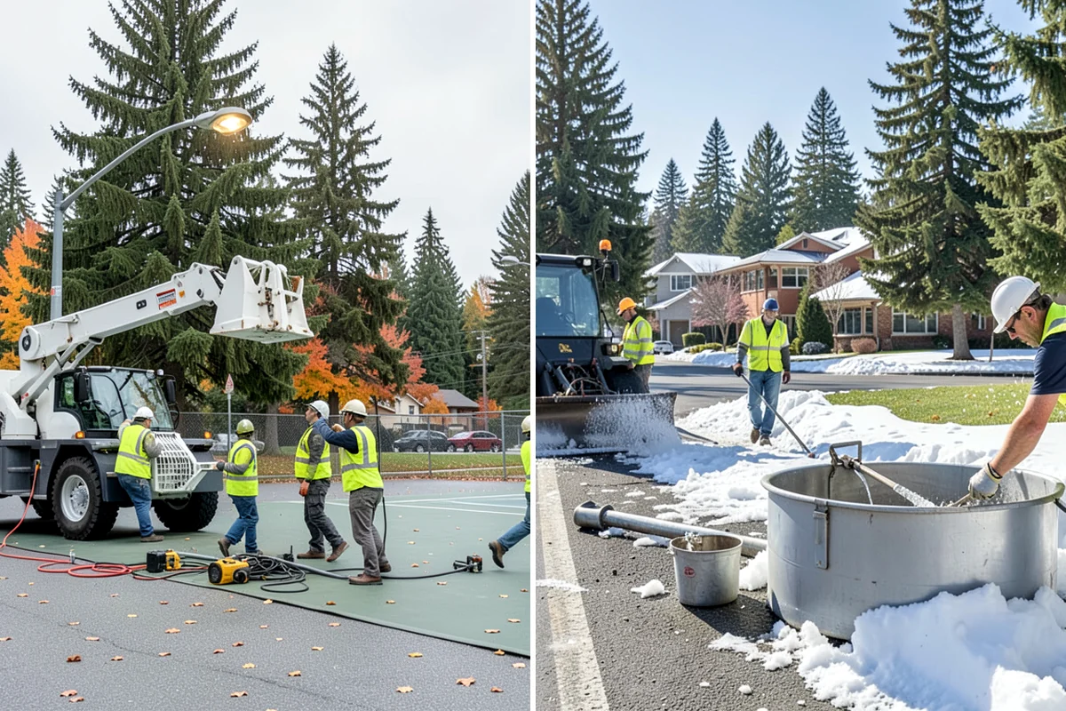 Public Plaza Maintenance in Federal Way, King County, WA - Establish an inspection and maintenance schedule