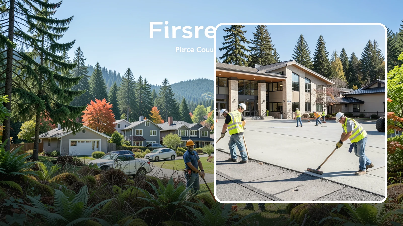 Public Plaza Maintenance in Fircrest, Pierce County, WA - We provide ongoing plaza maintenance including joint repair, cleaning, sealing, and hardscape upkeep.