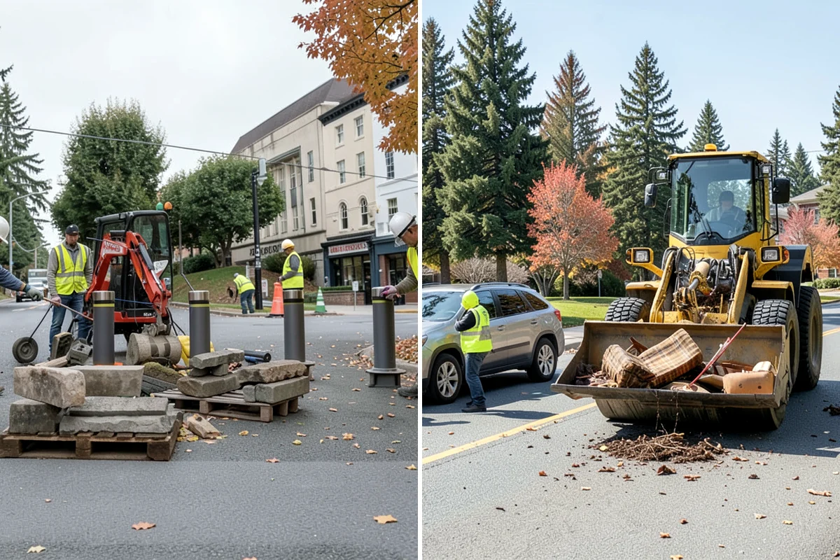 Public Plaza Maintenance in Fircrest, Pierce County, WA - Establish an inspection and maintenance schedule