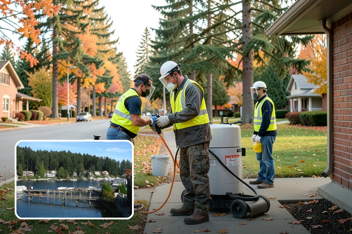 Public Plaza Maintenance in Gig Harbor, Pierce County, WA - Extends plaza service life and defers costly reconstruction
