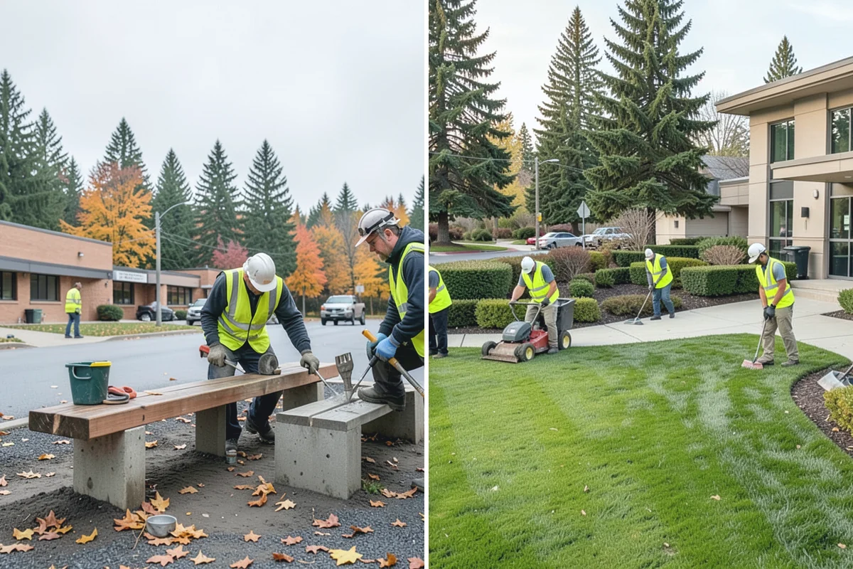Public Plaza Maintenance in Hamilton, Skagit County, WA - Establish an inspection and maintenance schedule