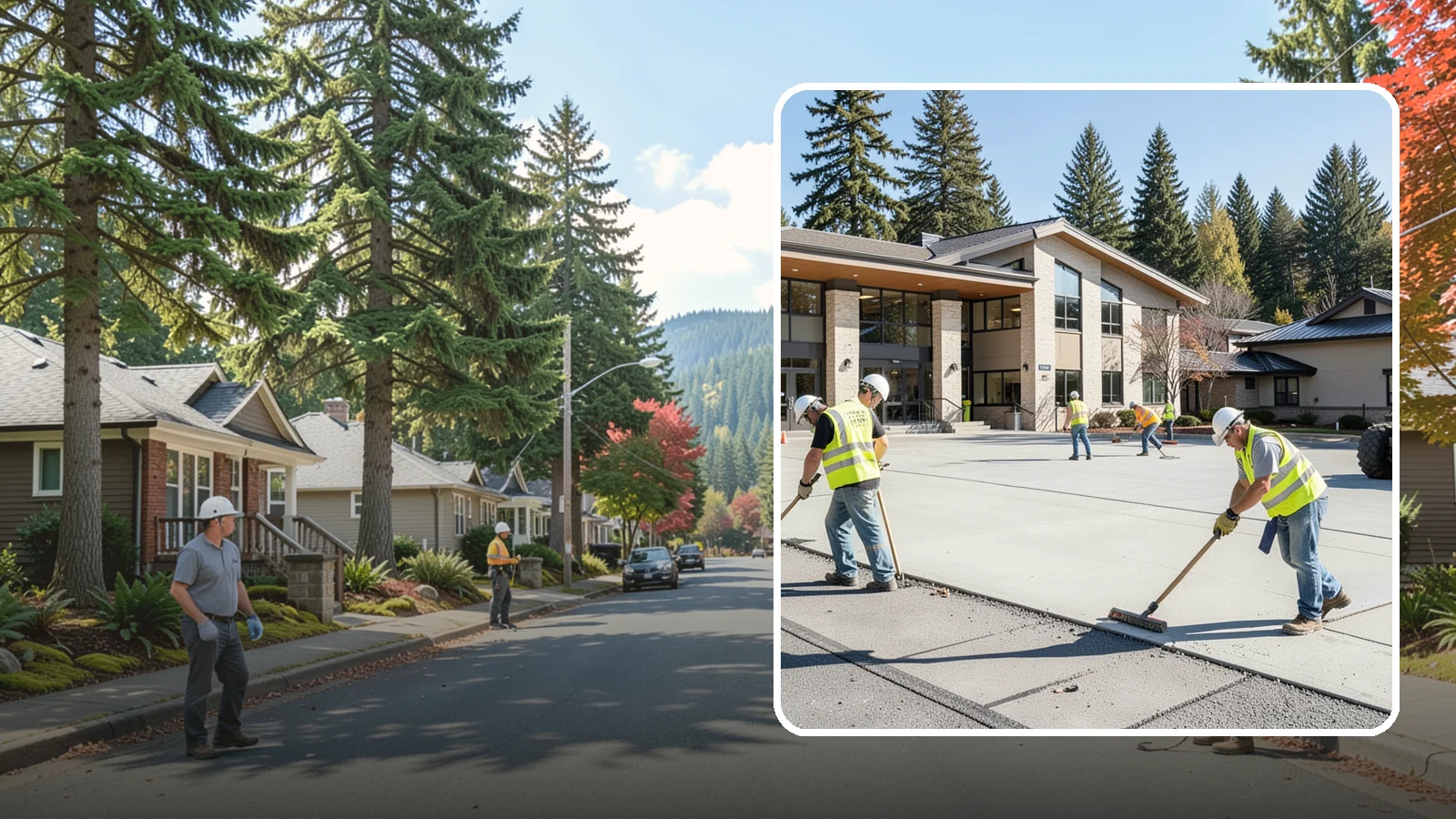 Public Plaza Maintenance in Hunts Point, King County, WA - We provide ongoing plaza maintenance including joint repair, cleaning, sealing, and hardscape upkeep.