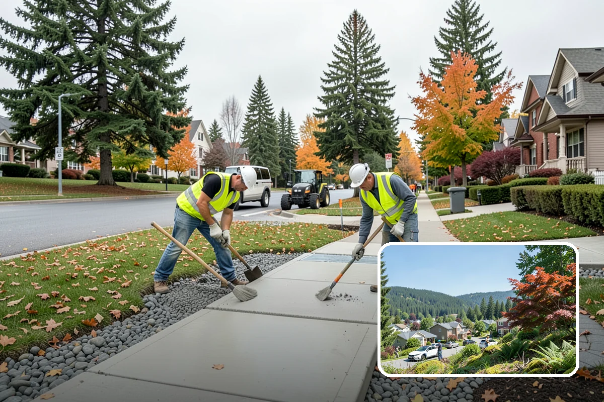 Public Plaza Maintenance in Index, Snohomish County, WA - Extends plaza service life and defers costly reconstruction