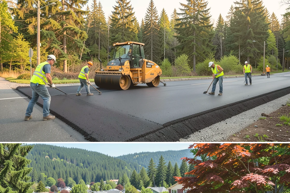Public Plaza Maintenance in Index, Snohomish County, WA - Biological growth peaks in the wet fall and winter, prioritizing cleaning then, while sealing and repairs are timed for drier...