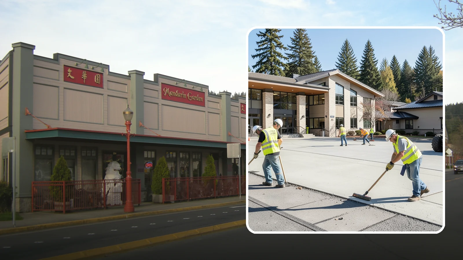 Public Plaza Maintenance in Issaquah, King County, WA - We provide ongoing plaza maintenance including joint repair, cleaning, sealing, and hardscape upkeep.