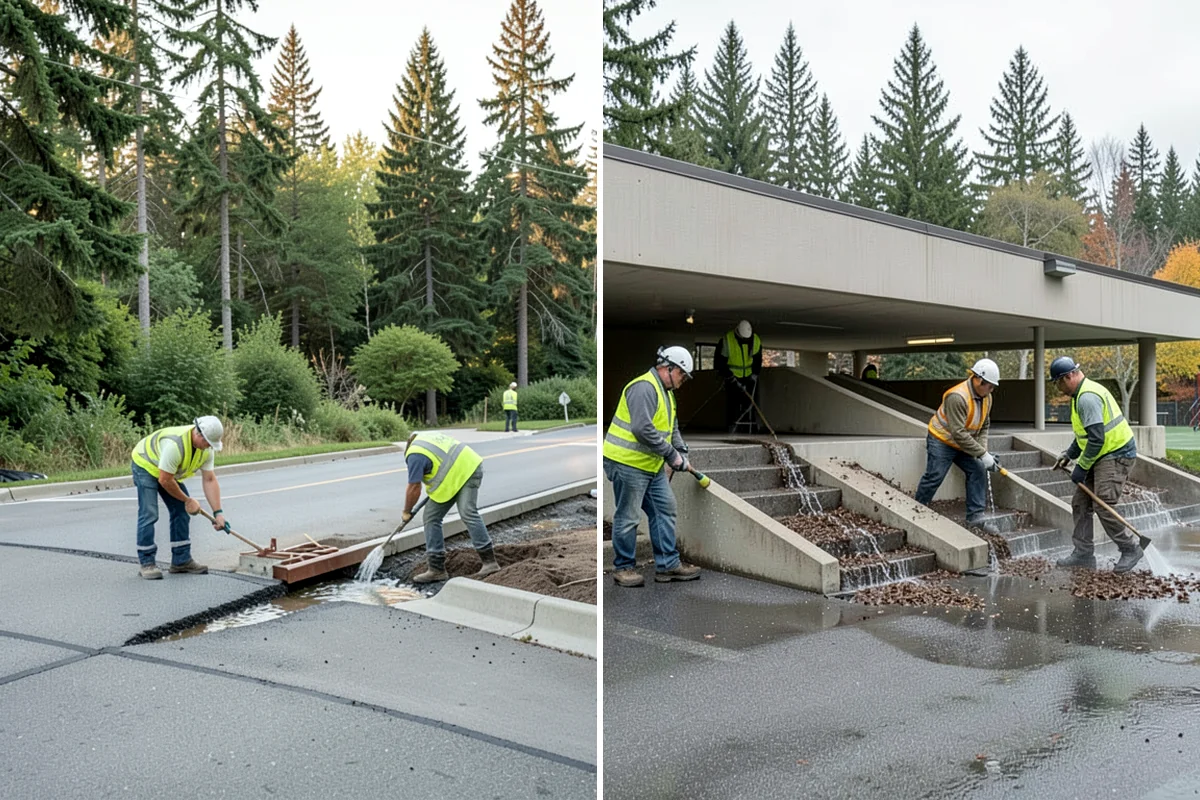 Public Plaza Maintenance in Lake Forest Park, King County, WA - Establish an inspection and maintenance schedule