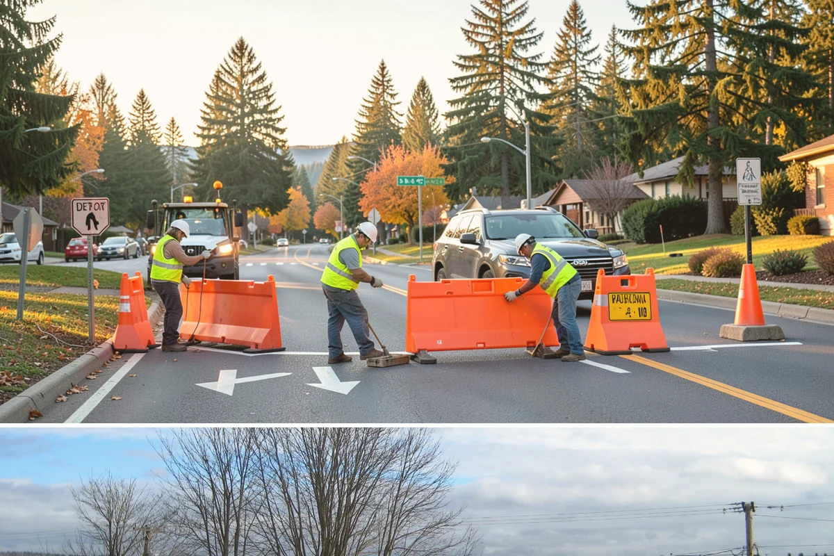 Public Plaza Maintenance in Langley, Island County, WA - Biological growth peaks in the wet fall and winter, prioritizing cleaning then, while sealing and repairs are timed for drier...