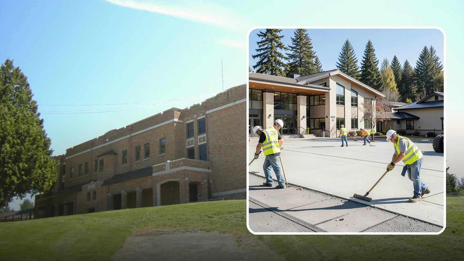 Public Plaza Maintenance in Maple Valley, King County, WA - We provide ongoing plaza maintenance including joint repair, cleaning, sealing, and hardscape upkeep.