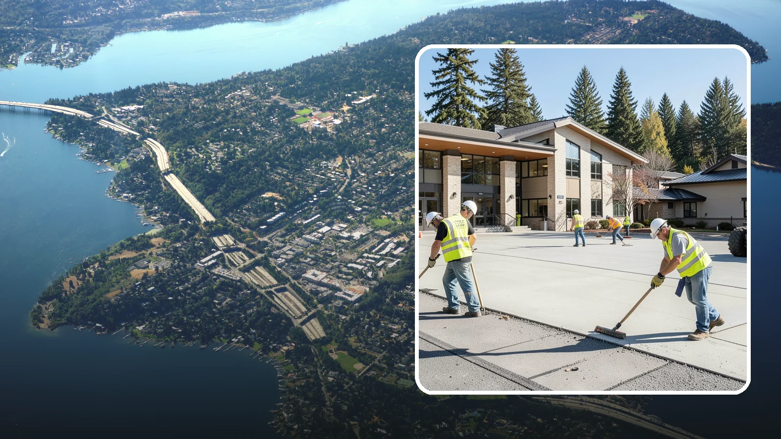 Public Plaza Maintenance in Mercer Island, King County, WA - We provide ongoing plaza maintenance including joint repair, cleaning, sealing, and hardscape upkeep.
