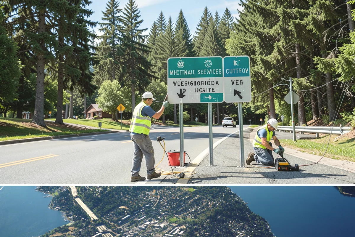 Public Plaza Maintenance in Mercer Island, King County, WA - Biological growth peaks in the wet fall and winter, prioritizing cleaning then, while sealing and repairs are timed for drier...