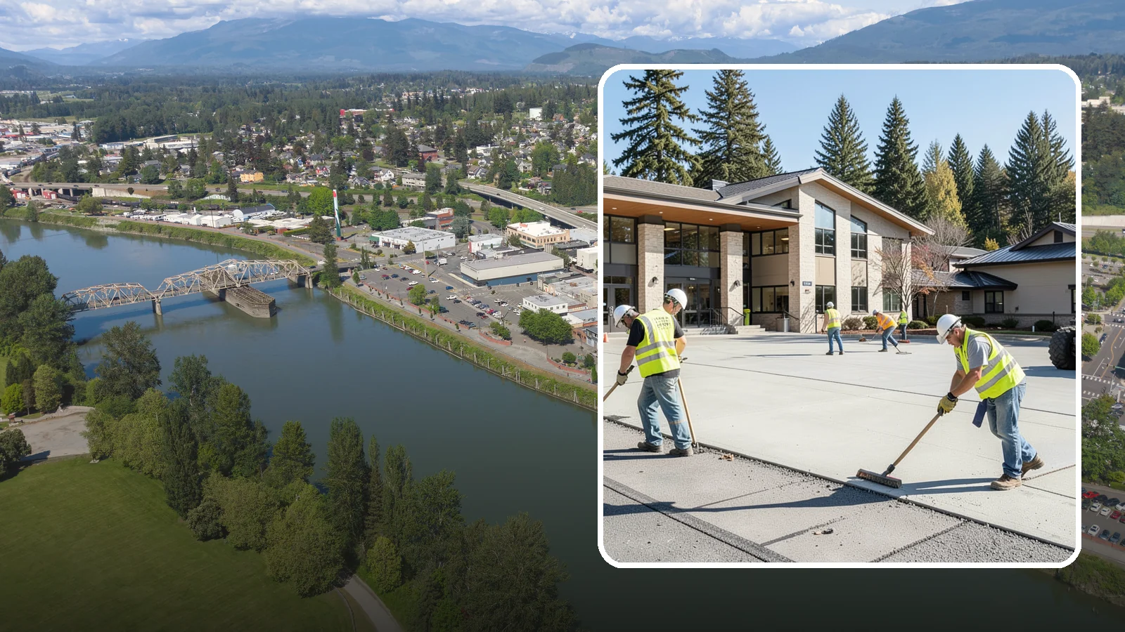 Public Plaza Maintenance in Mount Vernon, Skagit County, WA - We provide ongoing plaza maintenance including joint repair, cleaning, sealing, and hardscape upkeep.