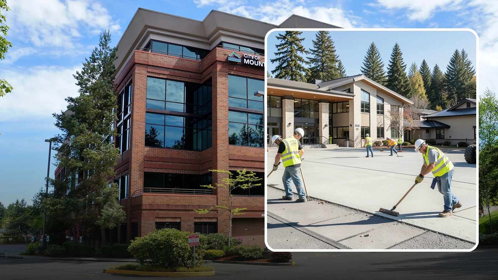 Public Plaza Maintenance in Mountlake Terrace, Snohomish County, WA - We provide ongoing plaza maintenance including joint repair, cleaning, sealing, and hardscape upkeep.