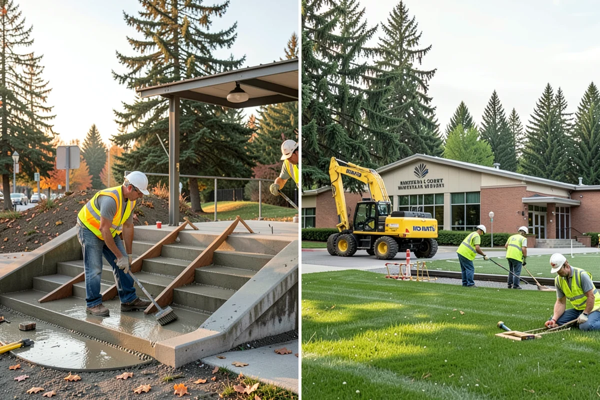 Public Plaza Maintenance in Normandy Park, King County, WA - Establish an inspection and maintenance schedule