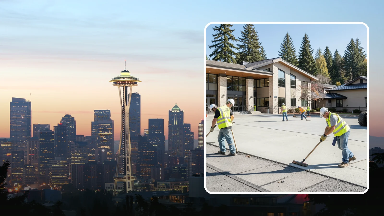 Public Plaza Maintenance in Seattle, King County, WA - We provide ongoing plaza maintenance including joint repair, cleaning, sealing, and hardscape upkeep.