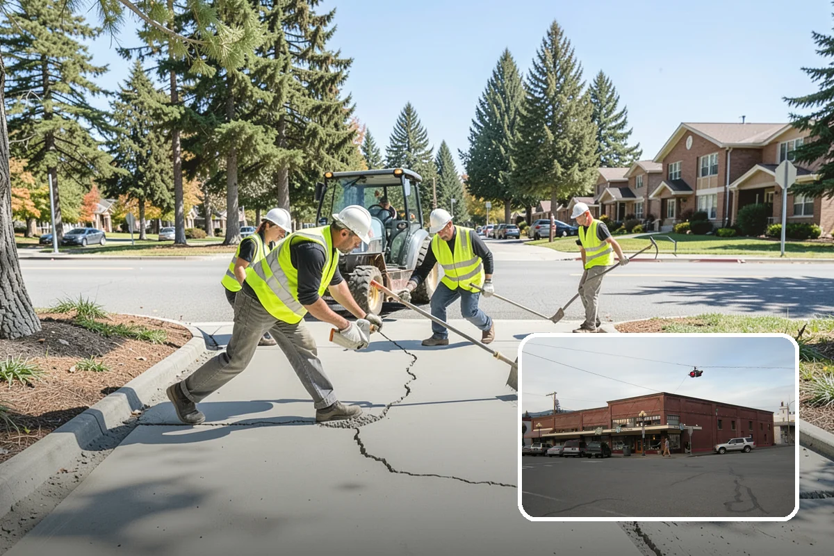 Public Plaza Maintenance in Sedro-Woolley, Skagit County, WA - Extends plaza service life and defers costly reconstruction