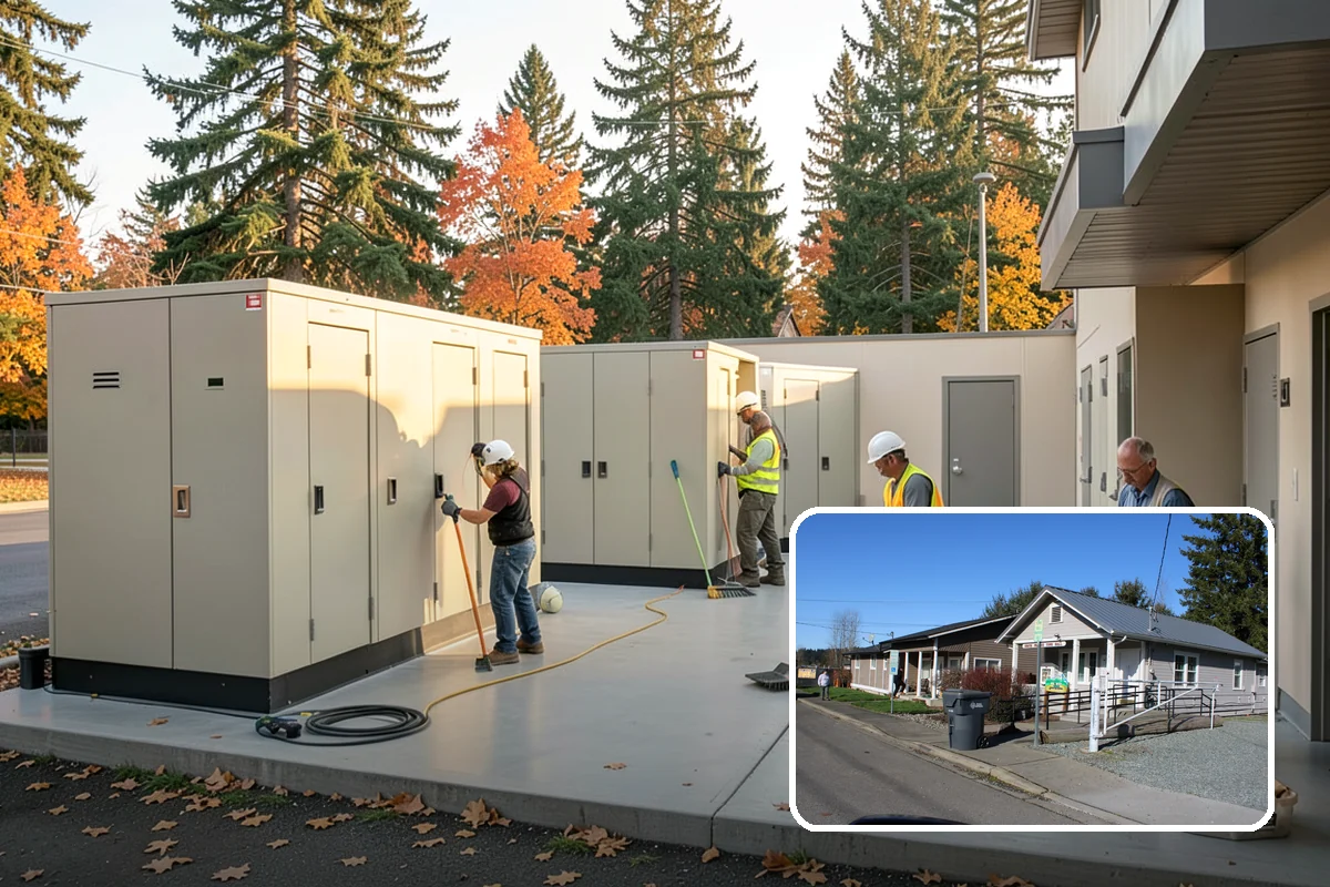 Public Plaza Maintenance in South Prairie, Pierce County, WA - Extends plaza service life and defers costly reconstruction