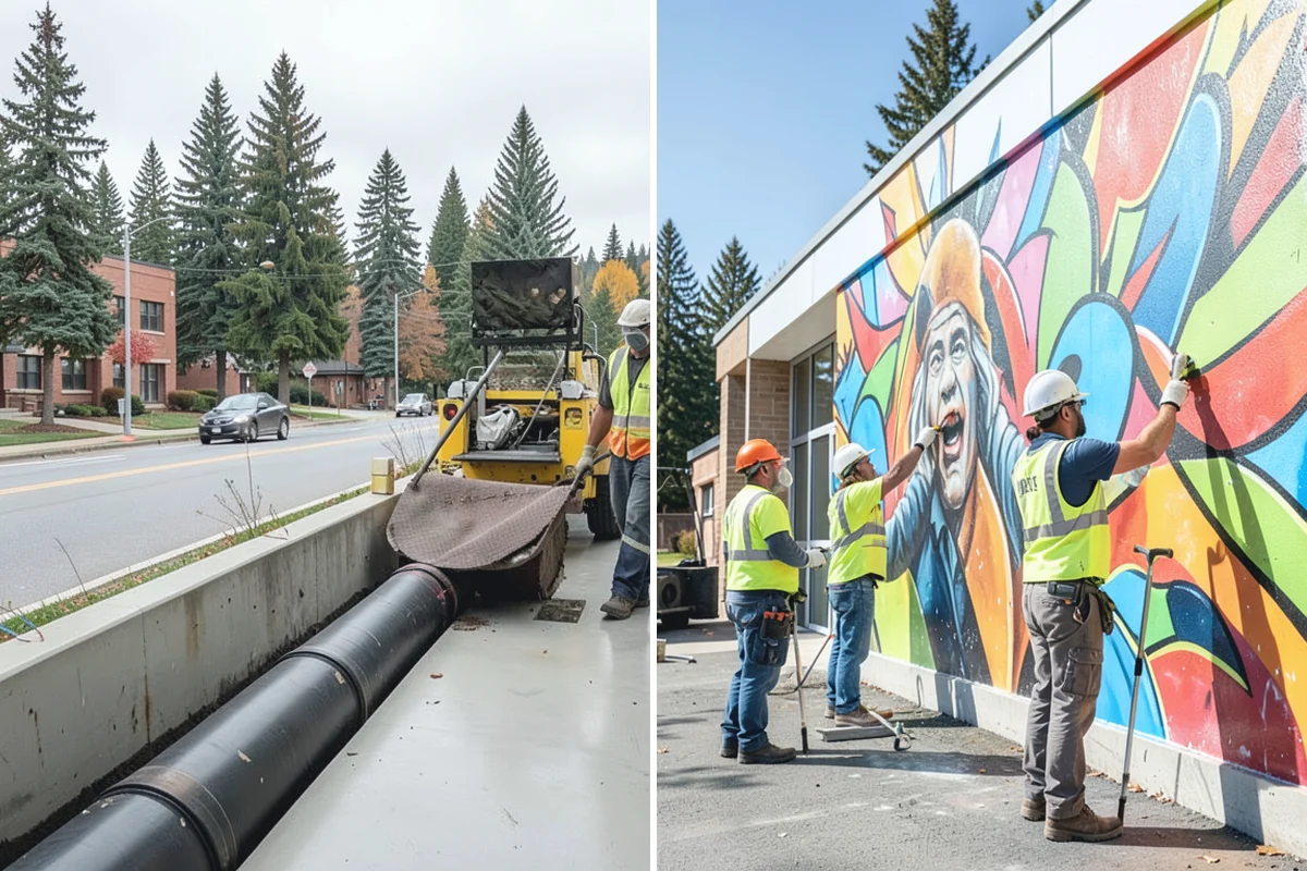 Public Plaza Maintenance in Sumner, Pierce County, WA - Establish an inspection and maintenance schedule