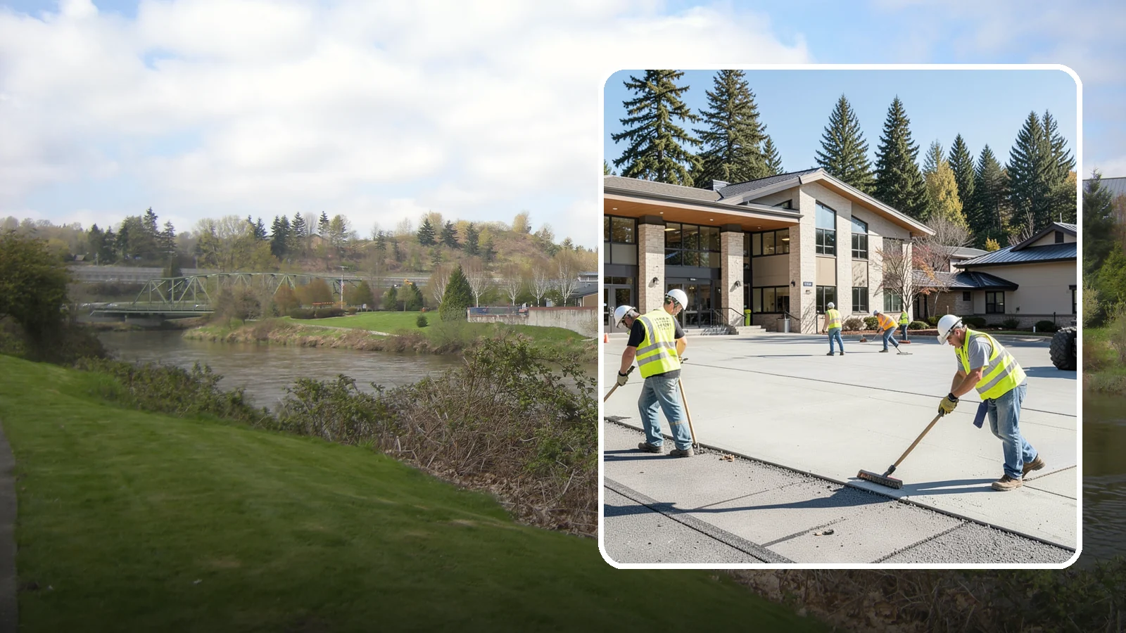 Public Plaza Maintenance in Tukwila, King County, WA - We provide ongoing plaza maintenance including joint repair, cleaning, sealing, and hardscape upkeep.