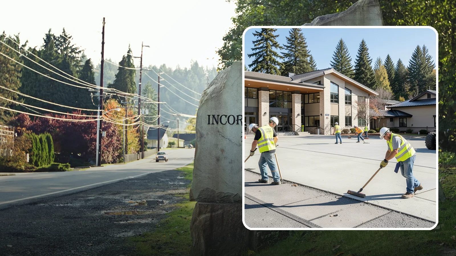 Public Plaza Maintenance in Wilkeson, Pierce County, WA - We provide ongoing plaza maintenance including joint repair, cleaning, sealing, and hardscape upkeep.
