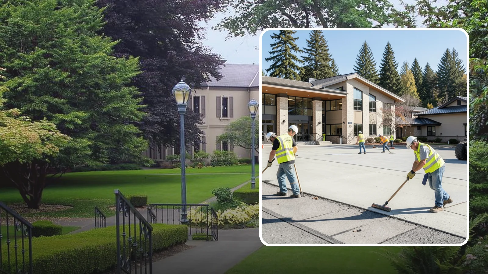 Public Plaza Maintenance in Woodinville, King County, WA - We provide ongoing plaza maintenance including joint repair, cleaning, sealing, and hardscape upkeep.