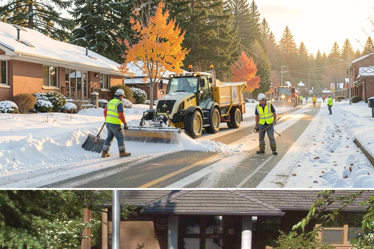 Public Plaza Maintenance in Yarrow Point, King County, WA - Biological growth peaks in the wet fall and winter, prioritizing cleaning then, while sealing and repairs are timed for drier...