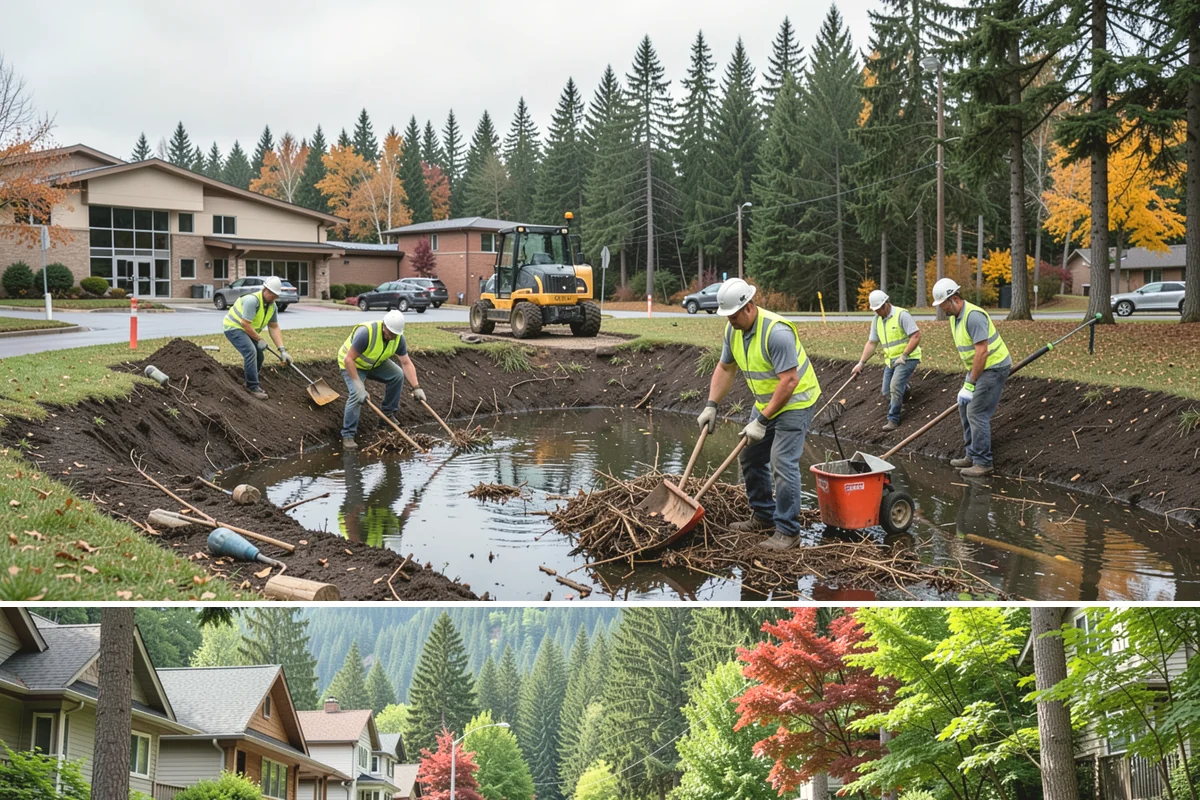 Public Restroom Maintenance in Darrington, Snohomish County, WA - Summer park and event traffic sharply increases restroom use and required service frequency.