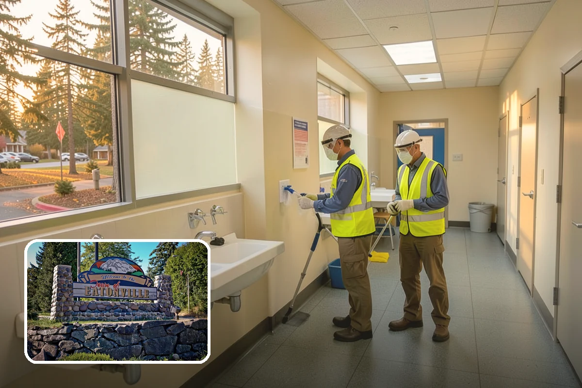 Public Restroom Maintenance in Eatonville, Pierce County, WA - Keeps high-use restrooms sanitary and presentable