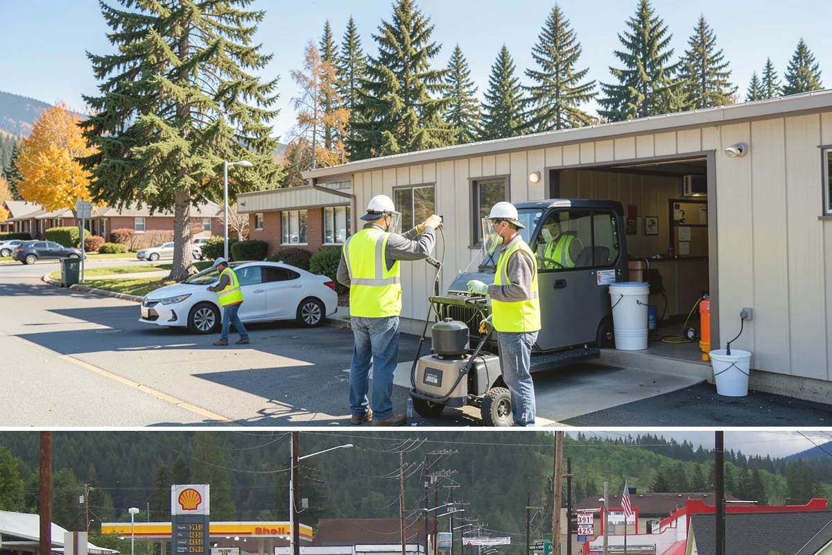 Public Restroom Maintenance in Granite Falls, Snohomish County, WA - Summer park and event traffic sharply increases restroom use and required service frequency.
