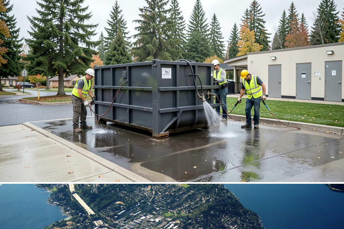 Public Restroom Maintenance in Mercer Island, King County, WA - Summer park and event traffic sharply increases restroom use and required service frequency.