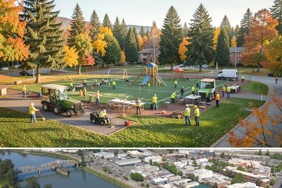 Public Restroom Maintenance in Mount Vernon, Skagit County, WA - Summer park and event traffic sharply increases restroom use and required service frequency.