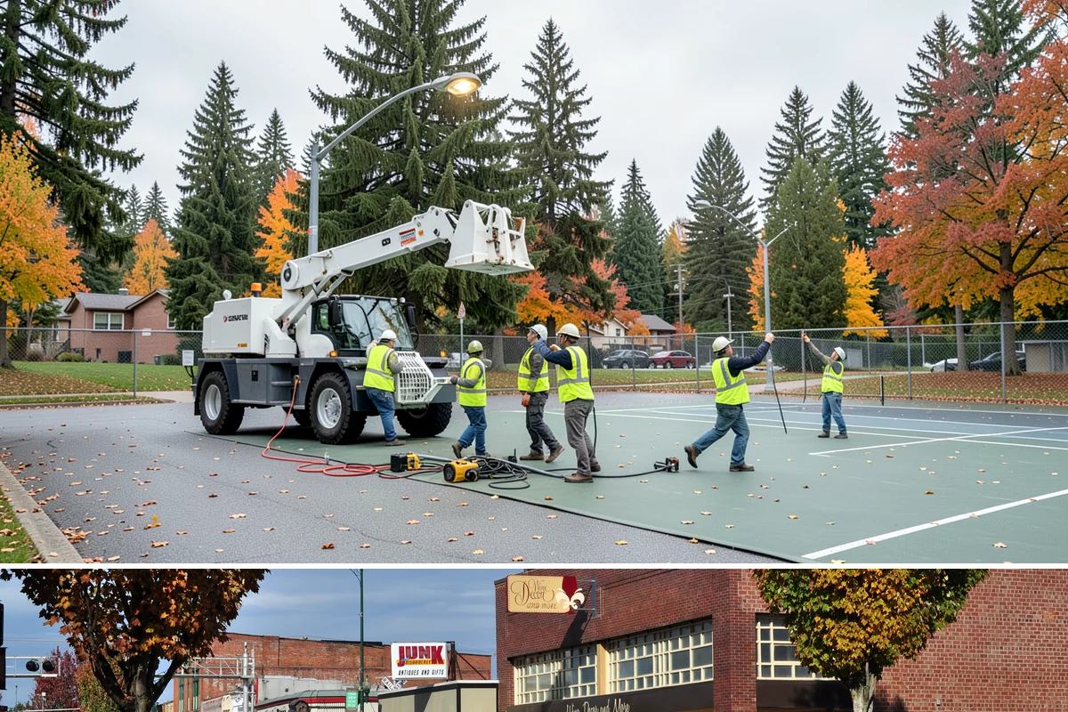 Public Restroom Maintenance in Puyallup, Pierce County, WA - Summer park and event traffic sharply increases restroom use and required service frequency.