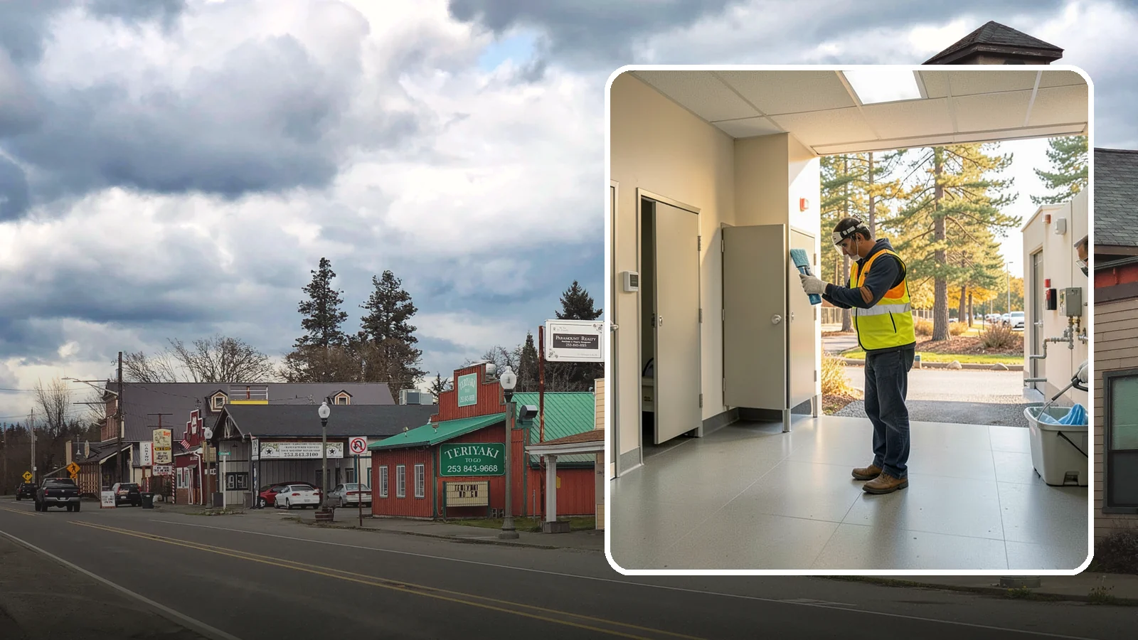 Public Restroom Maintenance in Roy, Pierce County, WA - Keep public restrooms clean, stocked, and functional to protect public health and facility reputation.