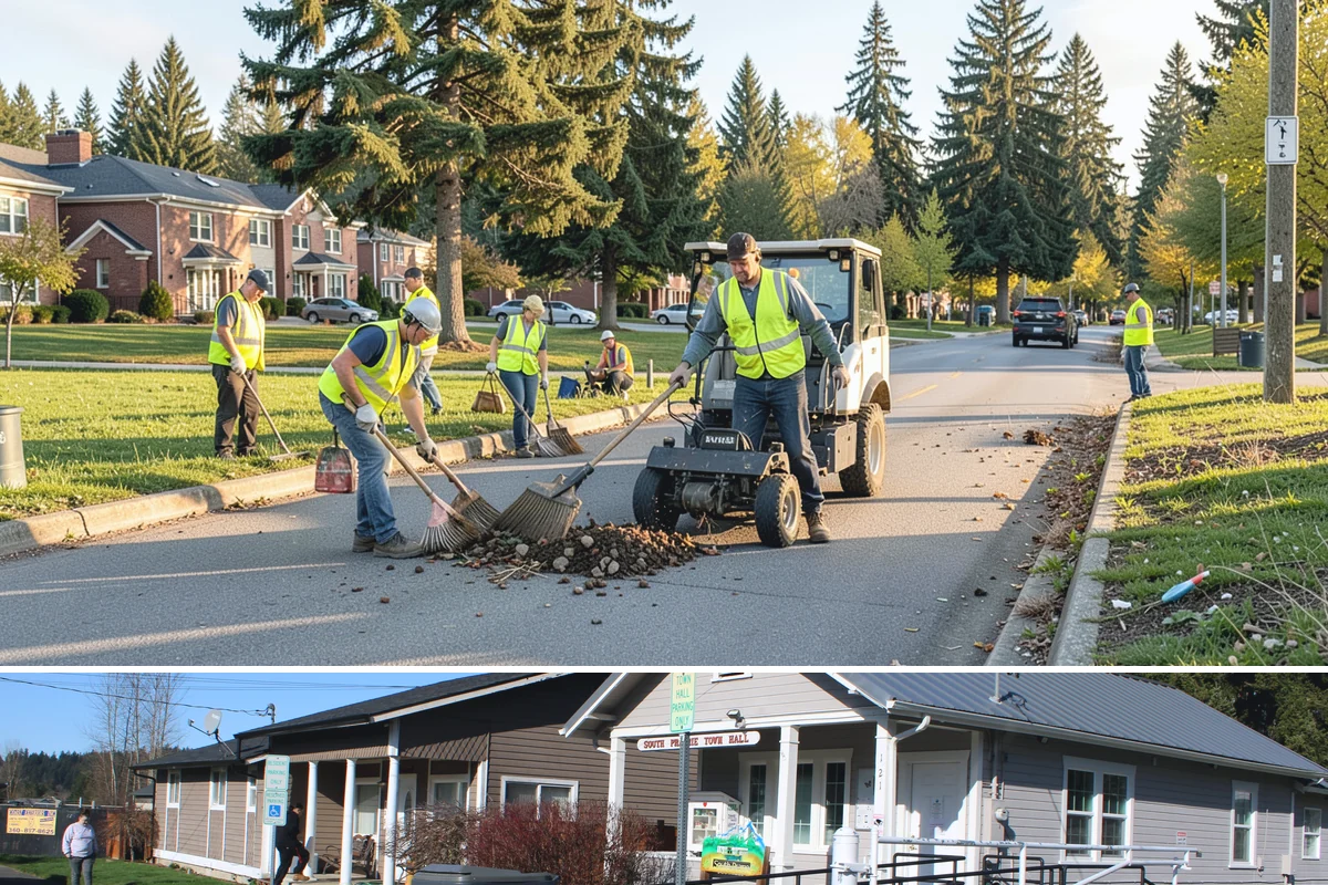 Public Restroom Maintenance in South Prairie, Pierce County, WA - Summer park and event traffic sharply increases restroom use and required service frequency.