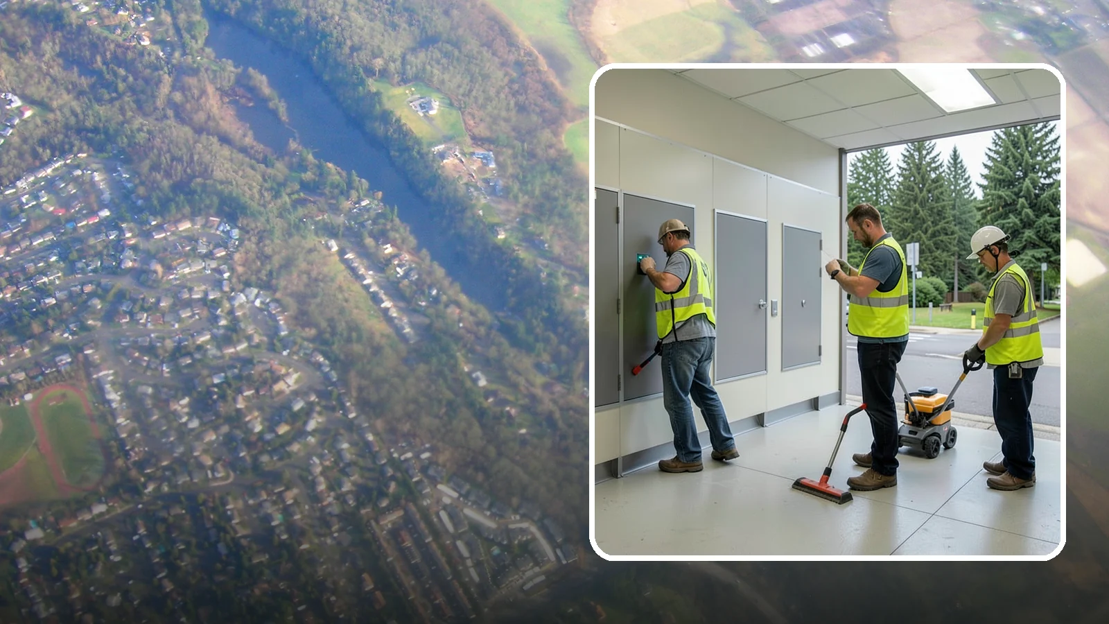 Public Restroom Renovation in Algona, King County, WA - Modernize existing public restrooms with durable fixtures, accessibility upgrades, and improved sanitation surfaces.