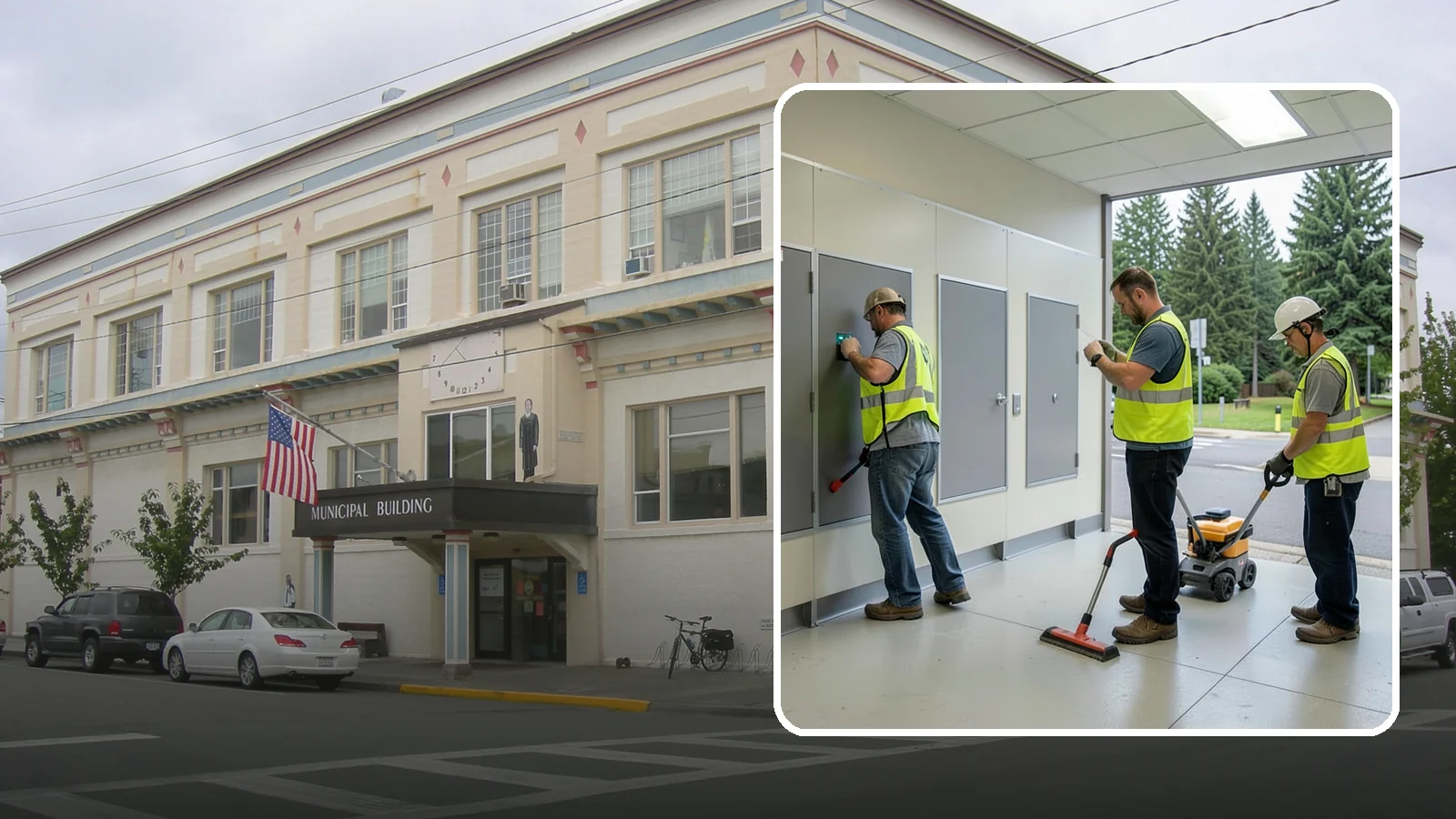 Public Restroom Renovation in Anacortes, Skagit County, WA - Modernize existing public restrooms with durable fixtures, accessibility upgrades, and improved sanitation surfaces.
